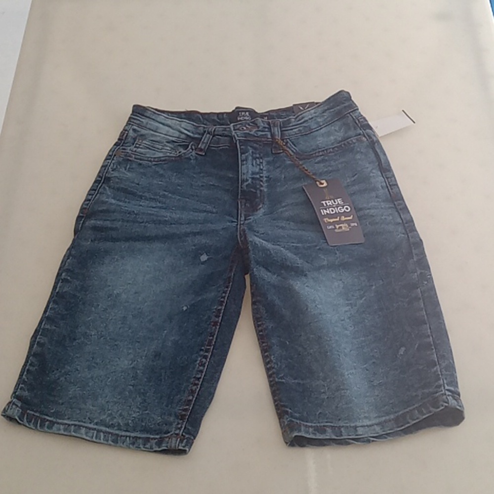 NWT true indigo blue jean shorts